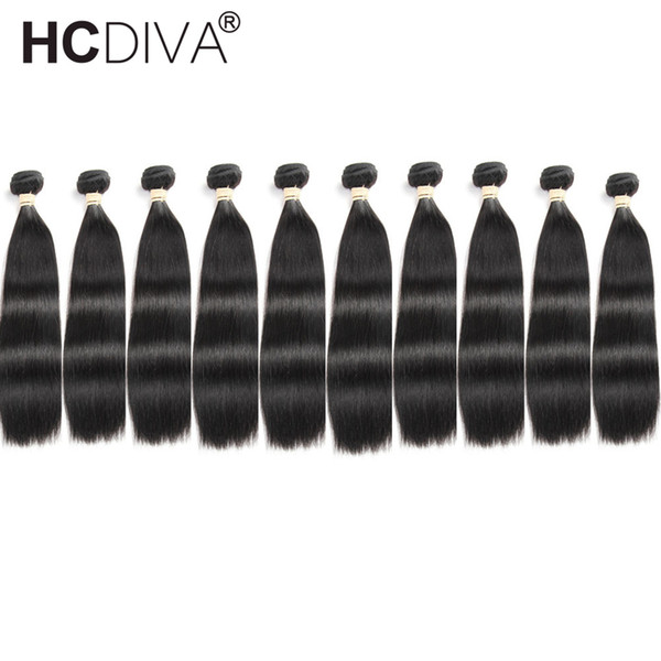 HCDIVA Hair Products Brazilian/Peruvian/Malaysian/Indian Hair Straight Body Wave Deep Wave Curly Loos Wave Brazilian Human Hair Extensions