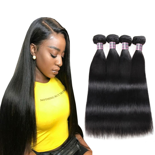 Brazilian Straight Human Hair Bundles 3/4/5pcs Mink Peruvian Body Wave Hair Extensions Unprocessed Virgin Hair Weave Bundles