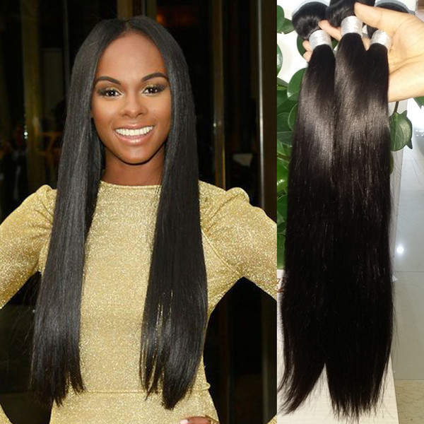 Dream Remy Queen Silky Straight 100% Unprocessed Brazilian Virgin Human Hair 3 Bundles a lot Grade 8A 100g/pc Wefts extension