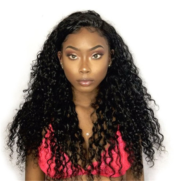 Lace Front Human Hair Wigs With Baby Hair Water Wave Brazilian Hair Wigs For Black Women Swiss Lace Wig Non Remy FDSHINE