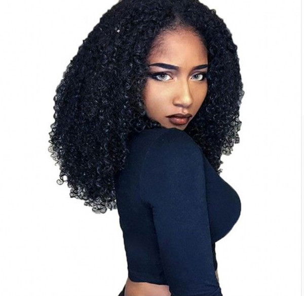 Brazilian Full Lace Wigs for Black Women 130% Density Kinky Curly Lace Front Human Hair Wigs With Natural Hairline FDSHINE