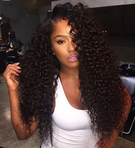 Indian Virgin Hair Lace Front Human Hair Wigs for Black Women Kinky Curly Pre Plucked Full Lace Wigs FDSHINE