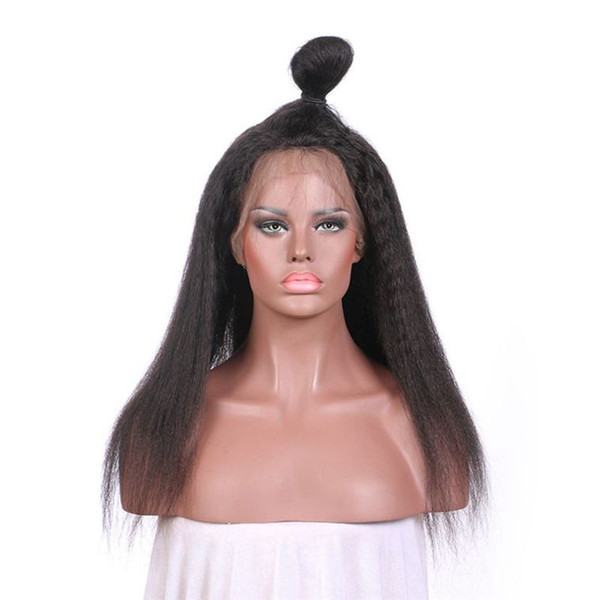 360 Lace Frontal Wig Kinky Straight Brazilian Virgin Hair Full Lace Human Hair Wig for Black Women FDSHINE