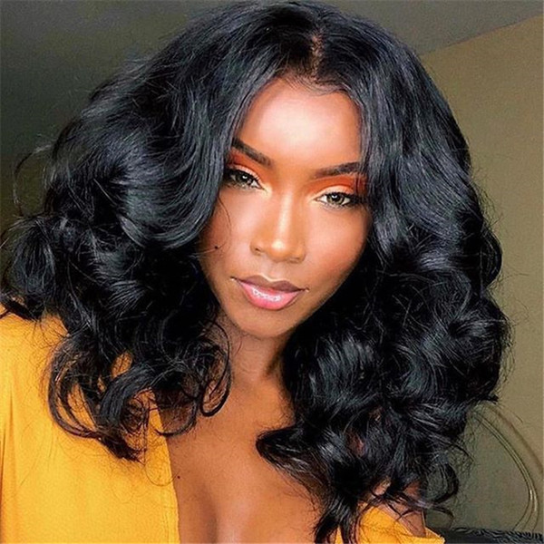 Body Wave Lace Front Human Hair Wigs Pre Plucked Hairline With Baby Hair Brazilian Remy Hair Bleached Knots LIN MAN