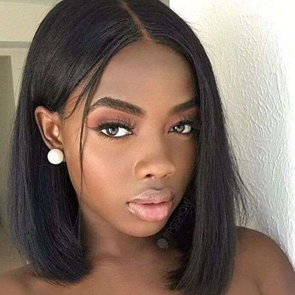 13*6 Natural Hairline Silky Straight Lace Front Human Hair Wigs With Baby Hair Bleached Knots brazilian Remy Hair Full Lace Wig