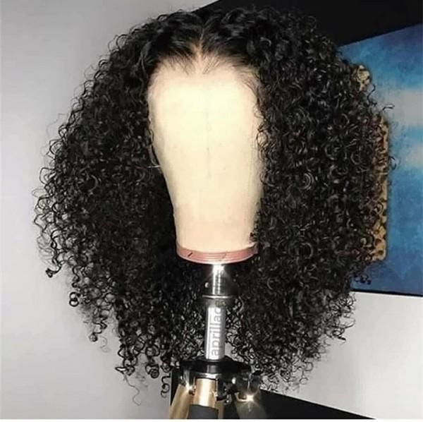 13*6 Front Lace Wigs Brazilian Human Hair Wigs Natural Colored Human Hair Curly Wigs For Black Women