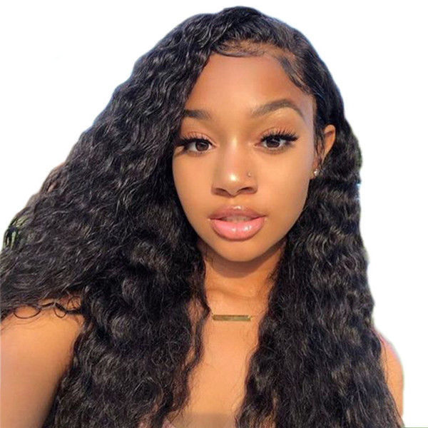 Lace Front Human Hair Wigs For Black Women Brazilian Water Wave Wig With Baby Hair Full Lace Human Hair Wigs Pre Plucked