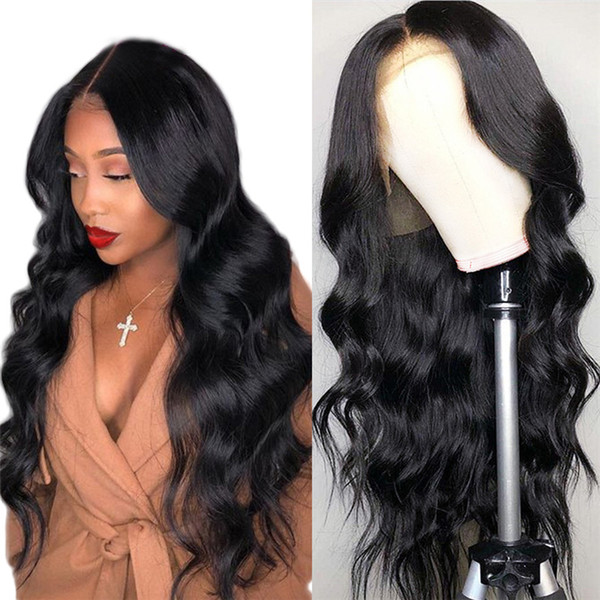 13*6 Lace Front Human Hair Wigs Pre Plucked Hairline Brazilian Body Wave Lace Frontal Wig with Baby Hair for Women Remy