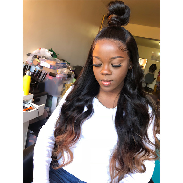 Pre Plucked Full Lace Human Hair Wigs With Baby Hair Brazilian Deep Part Lace Front Wig Glueless human hair Wig Remy