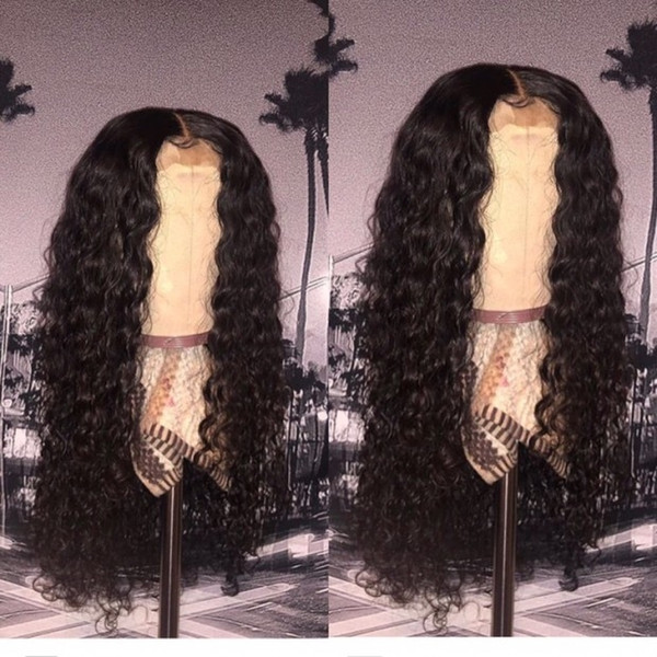 13X6 Lace Front Wigs with Bleached Knots Brazilian Remy Curly Human Hair Wigs for Black Women with Baby Hair