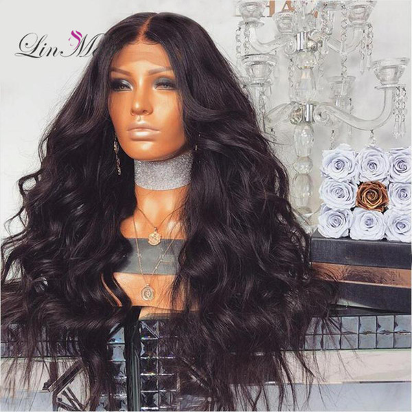 Brazilian Body Wave Full Lace Human Hair Wigs with Baby Hair Around the Cap Remy Human Hair Glueless Lace Front Wigs Bleached Knots