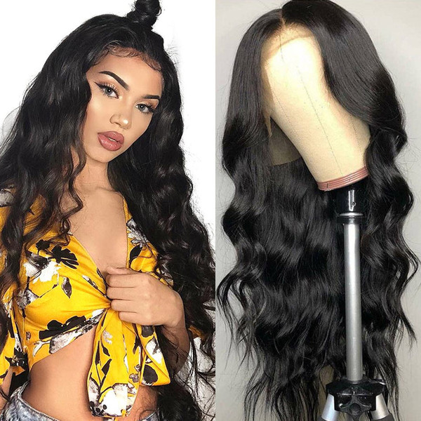 Brazilian Body Wave Lace Front Wig 13x4 Swiss Lace 130% Density Human Hair Wigs For Women Natural Color 10-24 Inch Remy Hair