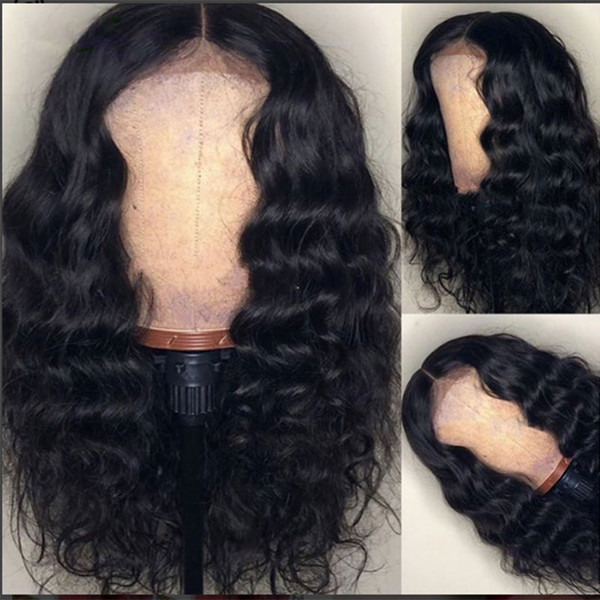 130% Denstiy Full Ends Lace Front Human Hair Wigs 13x6 Pre Plucked Brazilian Body Wave Lace Front Wigs LIN MAN Remy Hair