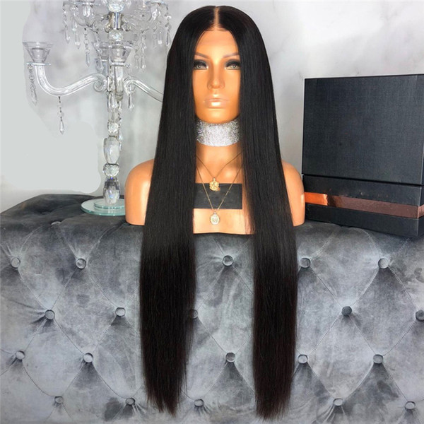 13X6 Deep Part Lace Front Wig Natural Color Straight Full Lace Human Hair Wigs Brazilian Remy Frontal Wig Pre Plucked For Black Women