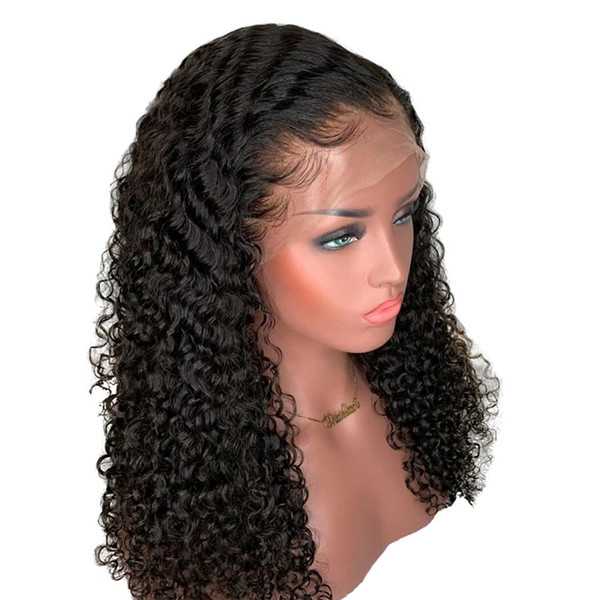 Curly Brazilian 13x6 Lace Front Human Hair Wigs Pre Plucked With Baby Hair Remy Hair Deep PartFull Lace Wigs