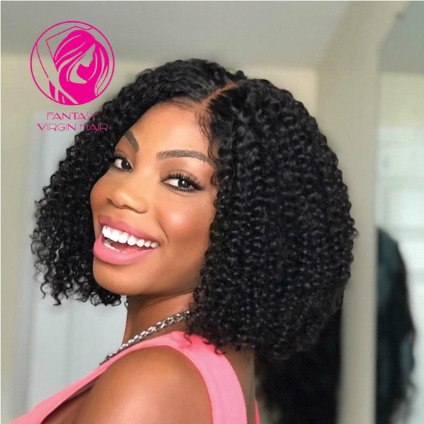 Fantasy 13x6 lace Front Wig Glueless Lace Wigs Deep Long Middle Parting Brazilian Curly Remy Hair with Baby Hairs for Women