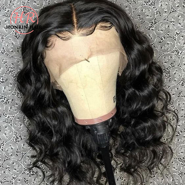 Honrin Hair 360 Lace Wig Deep Wave Full Lace Human Hair Wig Brazilian Virgin Hair Pre Plucked Hairline 150% Density Lace Front Wig