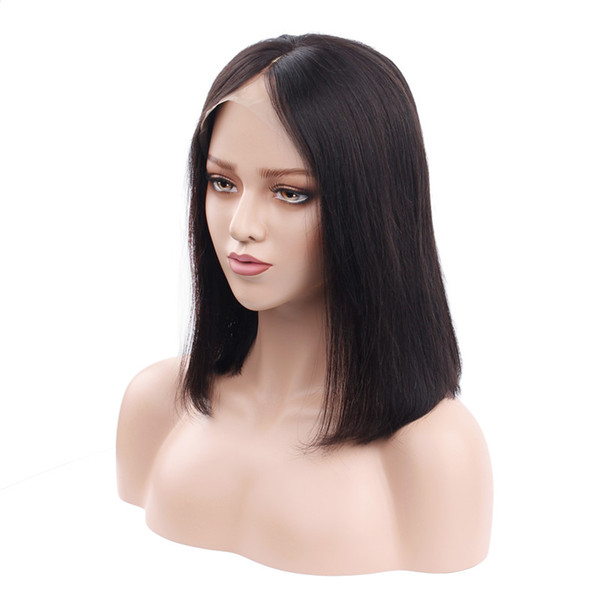 Glueless Bob Wig Malaysian Straight Short Lace Front Human Hair Wigs For Black Women Pre Plucked With Baby Hair Remy Hair