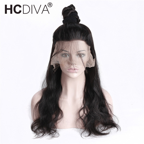 Glueless Pre Plucked Full Lace Human Hair Wigs For Black Women Body Wave Wig Peruvian Human Hair With Baby Hair Remy 130% HCDIVA