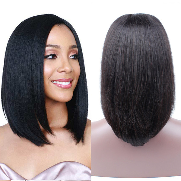 Straight Lace Frontal Wig Pre Plucked 130% Density Lace Front Human Hair Wigs With Baby Hair Remy Hair Wigs