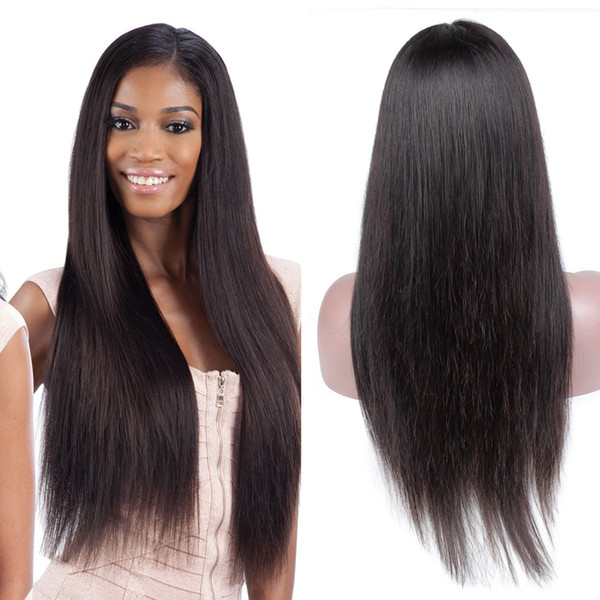 Straight Human Hair Wigs 130% Density Lace Front Human Hair Wigs Pre-Plucked Brazilian Remy Hair Wigs