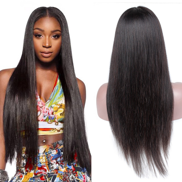 Brazilian Hair Wigs For Black Women Straight 130% Density 13*4 Lace Front Wig with Natural Hairline for Party/Cosplay