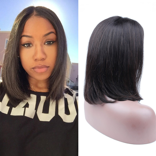 Lace Frontal Wig Straight 130% Density Lace Front Human Hair Wigs Pre Plucked With Baby Hair Remy Brazilian Hair