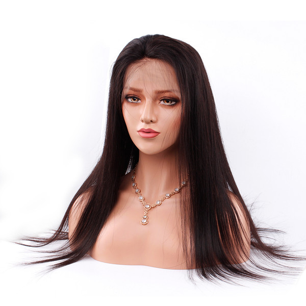 Lace Front Human Hair Wigs Straight Human Hair Wigs With Baby Hair 150% Density Brazilian Virgin Pre Plucked Free Part