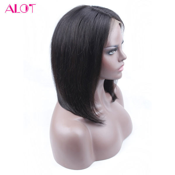 ALOT Hair Short BOB Wigs Front Human Hair Wigs For Black Women Brazilian Human Hair Short BOB Wigs Natural Color