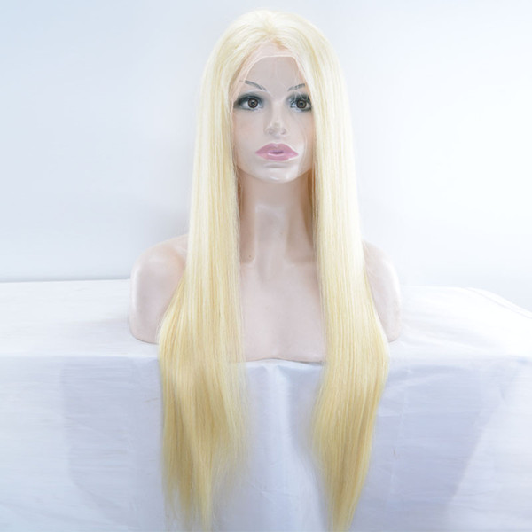 Human Hair Wigs 613 Blonde Lace Front Wig Color #613 Blonde Hair Brazilian Virgin Human Hair Wigs Straight 13*3 Lace Front Wigs