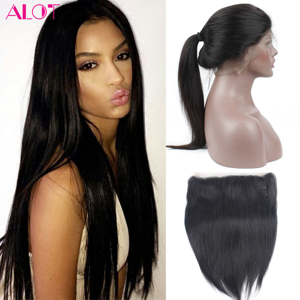 Human Hair Lace Front Wigs 100% Brazilian Virgin Hair 360 Lace Human Hair Wig 22.5*4*2 Straight Lace Front Wigs For Black Women