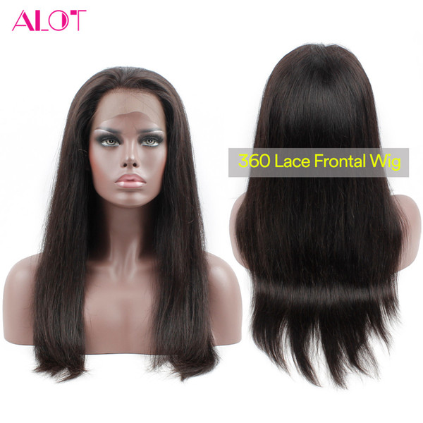 New Arrival ! Human Hair Lace Front Wigs 100% Brazilian Virgin Hair 360 Lace Human Hair Wig 22.5*4*2 Straight Lace Front Wigs