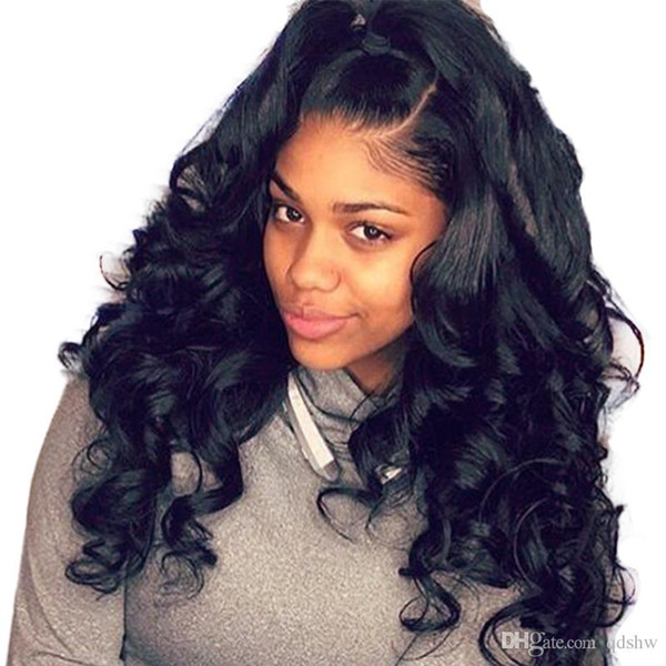 Human Hair Lace Front Wigs Pre Plucked For Black Women Loose Wave 13x4 In Glueless Virgin Brazilian Hair Full Lace Wig Bleahced Knots