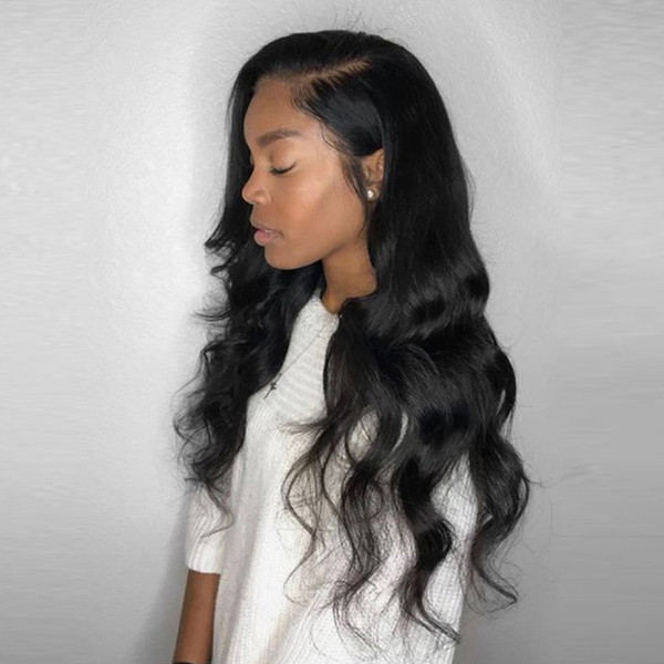 360 Lacefrontal Human Hair Wig With Baby Hairs Pre Plucked Body Wave Virgin Brazilian 360 Frontal Full Human Lace Wigs For Black Women