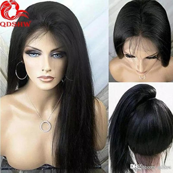 360 Lace Front Human Hair Wigs For Black Women Unprocessed Plucked Virgin Brazilian Full Lace Wigs Glueless With Bleached Knots