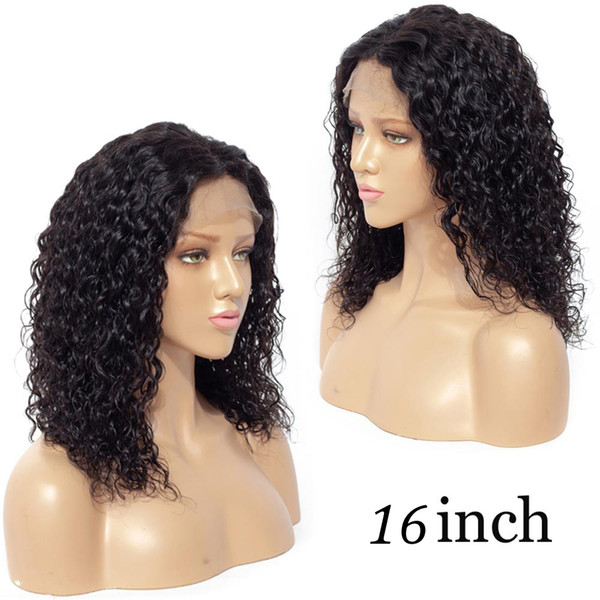 Full Lace Human Hair Bob Wigs For Black Women Pre Plucked With Baby Hair 130%Deep Wave Short Wigs Remy Brazilian Lace Front Wigs