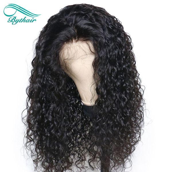 Bythair Brazilian Curly 360 Lace Frontal Wigs Lace Front Human Hair Wigs Pre Plucked With Baby Hair Remy Brazilian Full Lace Wig