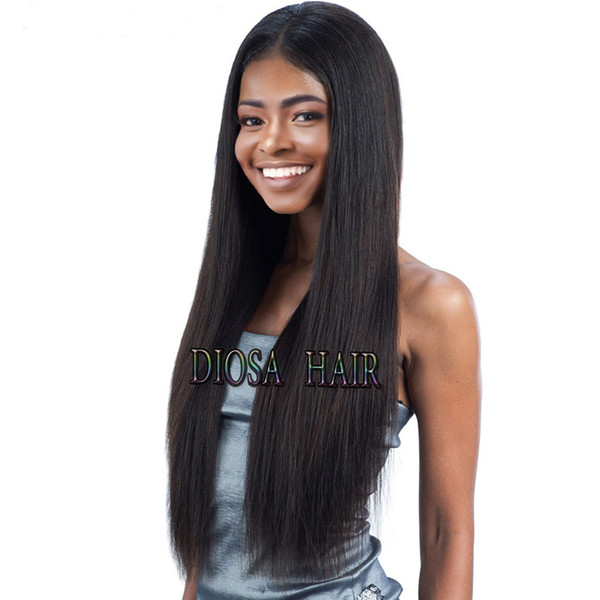 Straight 360 Lace Wigs For Black Women 360 Lace Frontal Wig Pre Plucked Brazilian Virgin Full Lace Wigs Human Hair