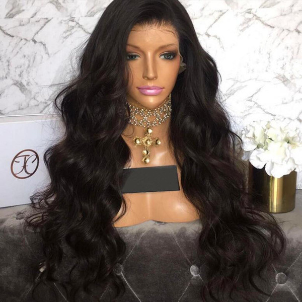 Wavy Glueless Lace Front Human Hair Wigs With Baby Hair Full Lace Human Hair Wigs For Black Women