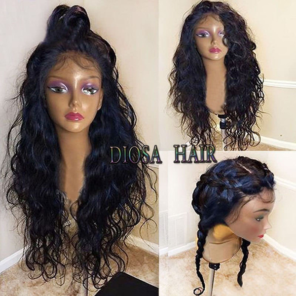 Diosa Top Quality Lace Front Human Hair Wigs Glueless Wavy Virgin Hair Full Lace Wig For Women Front Lace Wigs