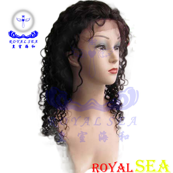 100% Brand New High Quality Fashion Picture Machine Made wigs>>Raw Indian Curly Virgin Hair Machine Made Wig Curly Wigs For Black Women