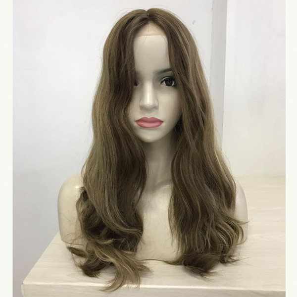 Front Lace European Hair Multidirectional Silk Wig 12