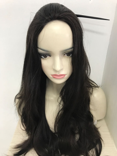 26inch Finest European virgin hair front upwards style jewish wig , silk top kosher wig Best Sheitels free shipping