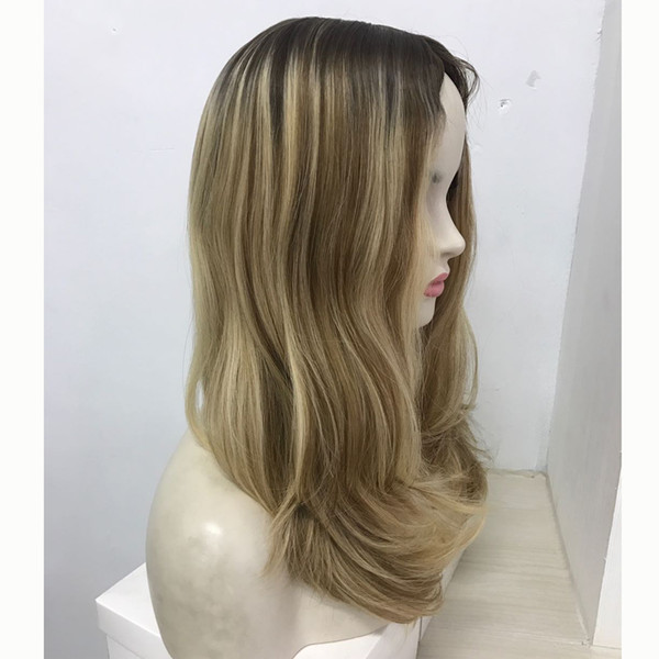 CUSTOM ombre blonde made kosher wig 100% European virgin hair jewish wig ,kosher wig Best Sheitels free shipping