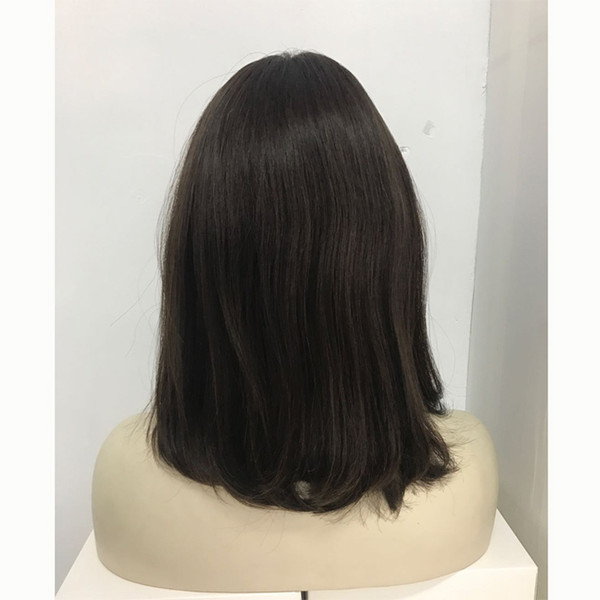 Jewish Wigs Kosher European Hair Wig Natural Wavy Short Bob Human Hair Wigs For Women Virgin Hair Free Shipping