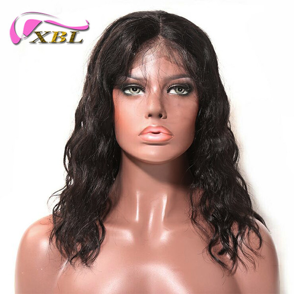 xblhair body wave full lace human hair wigs middle part human hair wig within 