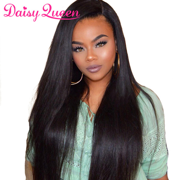 Silky Straight Lace Front Human Hair Wigs For Black Women Lace Wigs Brazilian Remy Straight Wig With Baby Hairs 150% Density Lace Wig