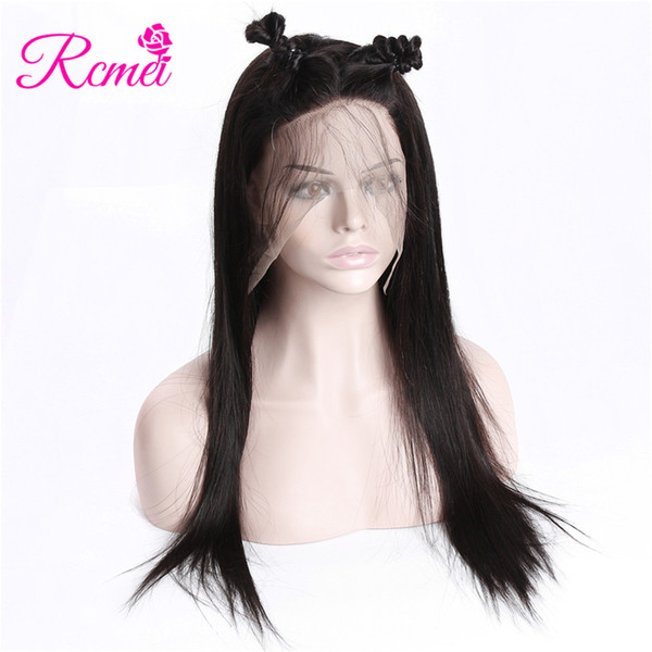 Rcmei Wigs 13x4 Lace Front Human Hair Wigs With Baby Hair 130% Density Straight Lace Front Wigs Brazilian Huamn Hair