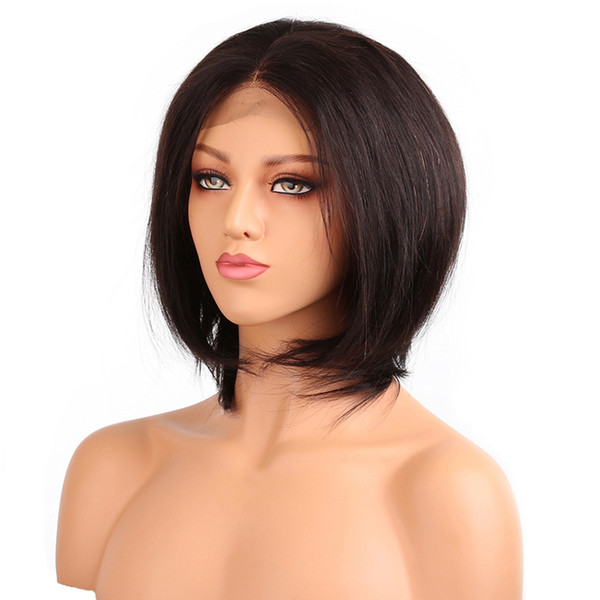 150 Density Short Full Lace Front Human Hair Wigs For Women 13*4 Brazilian Straight Bob Wigs 360 Lace Frontal Wig Virgin Hair Wigs