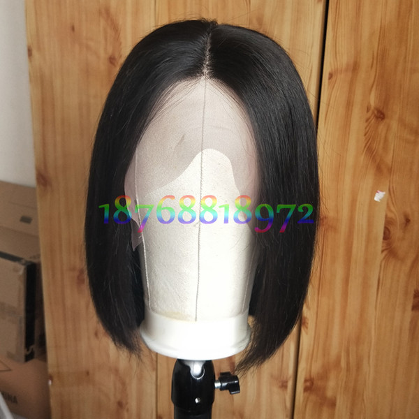 Short Bob Wigs Brazilian Virgin Hair Straight 360 Full Lace Front Human Hair Wigs For Black Women Swiss Lace Frontal Wig